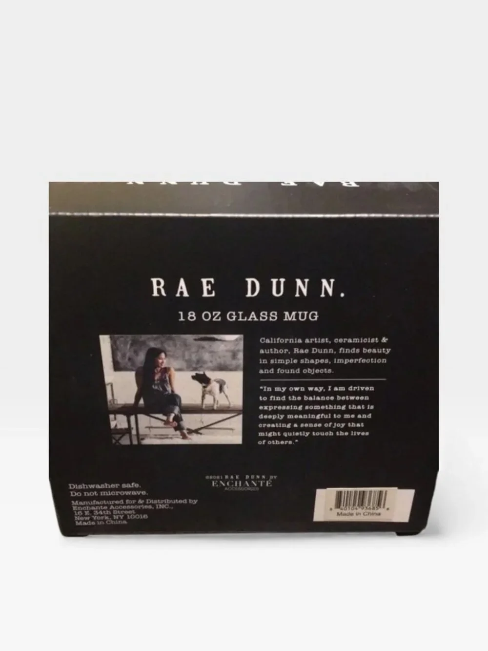 Rae Dunn Quarantine Queen Clean Mug Clear Glass Coffee Tea Set New in Box Rare